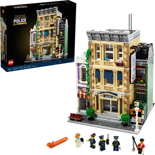 LEGO Police Station 10278 – Kit de construcción; un modelo altamente detallado para mostrar para adultos, versión 2021 (2,923 piezas)