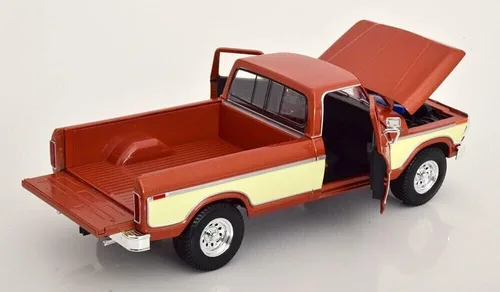 Miniatura 3 de Maisto - Modelo a escala 1/18 compatible con Ford Replica modelo miniatura clásico vintage coleccionable F150 Pick-up 1979 (marrón)