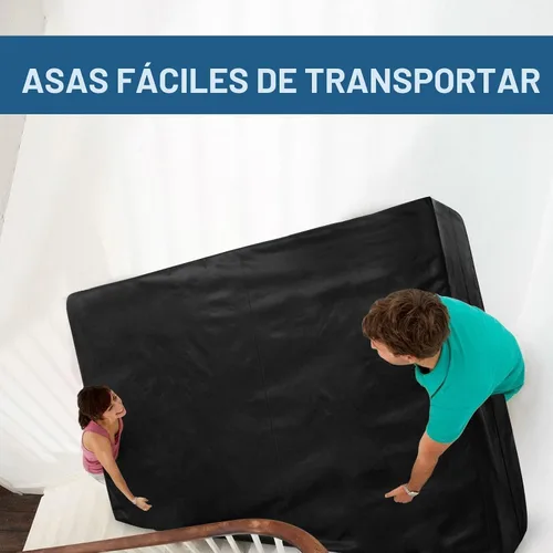 Miniatura 5 de Bolsas para colchones para mudanza y almacenamiento tamaño Twin, protector de colchón impermeable, funda de colchón con asas de servicio pesado