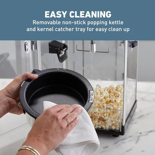 Miniatura 4 de West Bend Stir Crazy - Máquina de hacer palomitas de cine con caldera antiadherente, incluye herramienta de medición y cuchara para palomitas