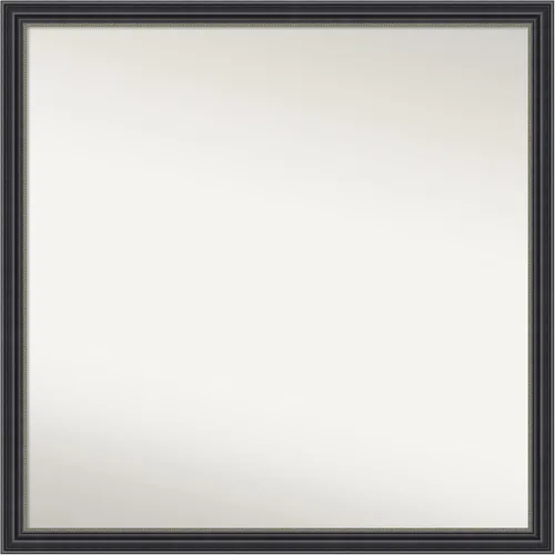 Miniatura 96 de Amanti Art Espejo de baño negro para sobre fregadero, 22 x 22 pulgadas, espejo de tocador cuadrado estrecho negro Avon, marco de madera casual