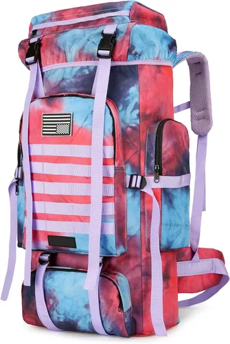 Miniatura 26 de Mochila de senderismo W WINTMING para hombres 70L/100L, mochila de campamento, mochila militar Molle, paquete de asalto de 3 días para escalada