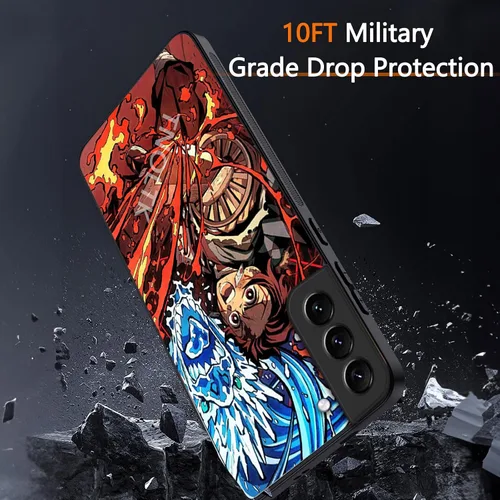 Miniatura 4 de Funda 3D Anime Motion para Samsung Galaxy S22 de 6.1 pulgadas, a prueba de golpes, suave, antiarañazos, manga cambiable, compatible con Samsung