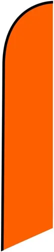Miniatura 2 de Bandera de plumas de Swooper color negro sólido, solo bandera de repuesto