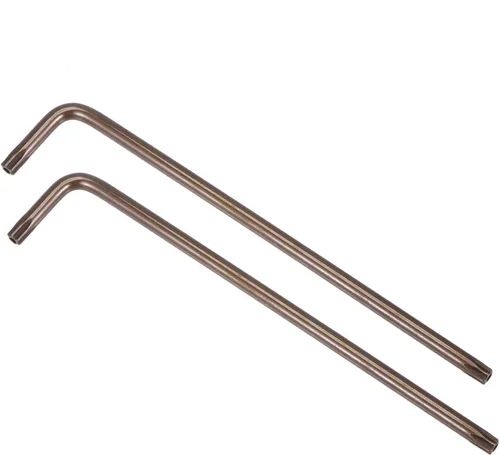 Miniatura 16 de uxcell T30 Anti manipulación Torx Star Key Bit Llave, forma de L 6.5 pulgadas brazo largo, acero S2 2 PC