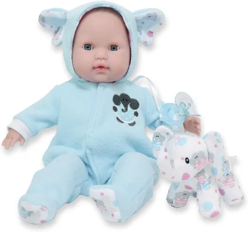 Miniatura 10 de Muñecos bebé gemelos de cuerpo blando de Berenguer Boutique (15 pulgadas), muñeca sencilla, 15 pulgadas Set básico gris
