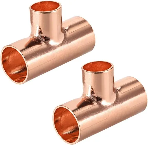 Miniatura 16 de uxcell Conector de montaje de tubería de presión de cobre de 5/8 pulgadas x 1/4 pulgadas X 5/8 pulgadas x 5/8 pulgadas para suministro de plomería