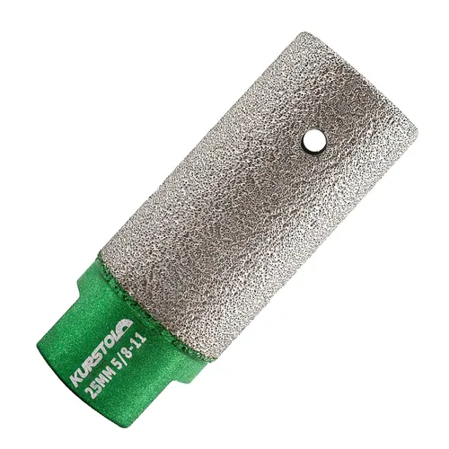 Miniatura 29 de Broca de fresado de diamante de diámetro de 3/4 pulgadas, 1-3/8 x 5/8-11 para agrandar, modelar bisel redondo, agujero existente de porcelana