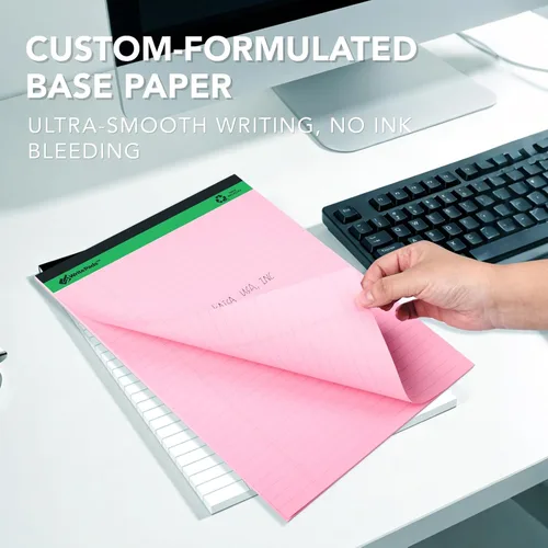 Miniatura 6 de KAISA KSU-6887 - Bloc de notas de tamaño legal de 15 libras, con hojas recicladas de color, 50 hojas con renglones, de 5 x 8 pulgadas, 8 blocs