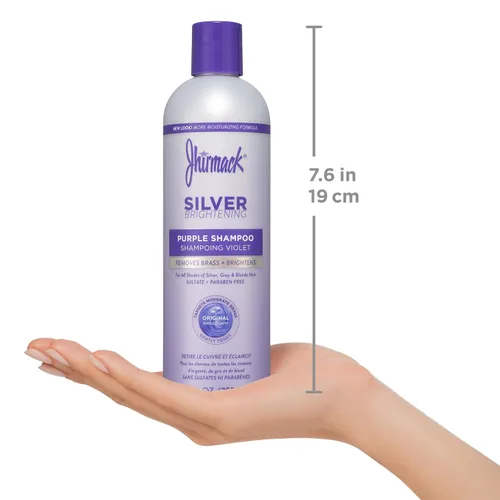 Miniatura 8 de Jhirmack Silver Brightening Purple Shampoo Set de 4 para todo tipo de cabello plateado, gris y rubio