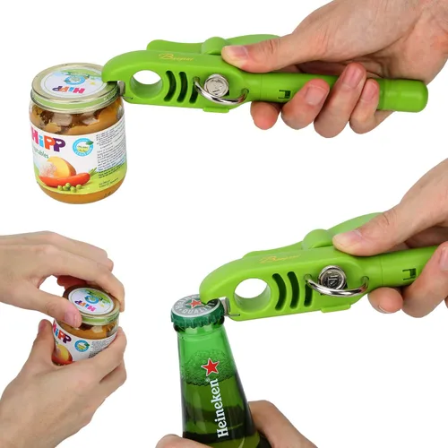 Miniatura 5 de Abrelatas manual de vino para cocina y restaurante, abrelatas manual para el hogar, cocina, restaurante, mantiene los bordes lisos. Con un Verde
