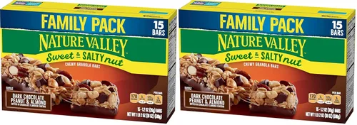 Miniatura 10 de Nature Valley Barras masticables de proteínas, mantequilla de maní, chocolate oscuro, 5 barras (paquete de 3)