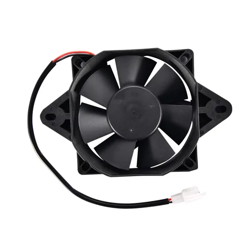 GOOFIT Reemplazo de ventilador de refrigeración de radiador cuadrado de 12 V CC para ATV de 200 cc y 250 cc refrigerado por agua para motocross Go
