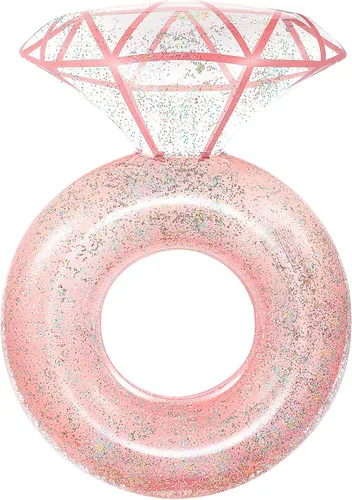 Miniatura 12 de HeySplash Pool Floats, Inflatable Pool Float, Large Floatie for Bachelorette Party, Swim Tube River Lake Beach Bride Wedding Decor Fun Toy Raft