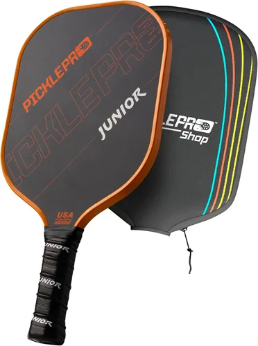 Miniatura 14 de PicklePro Junior - Paleta de pickleball juvenil con cubierta, pala ligera de fibra de vidrio para principiantes y jugadores jóvenes, agarre Malibu V2