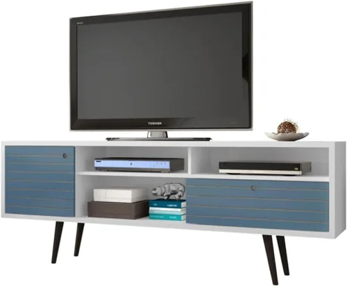 Miniatura 32 de Manhattan Comfort Liberty Soporte de TV Moderno de Mediados de Siglo para Televisores de hasta 46 Pulgadas, Centro de Entretenimiento