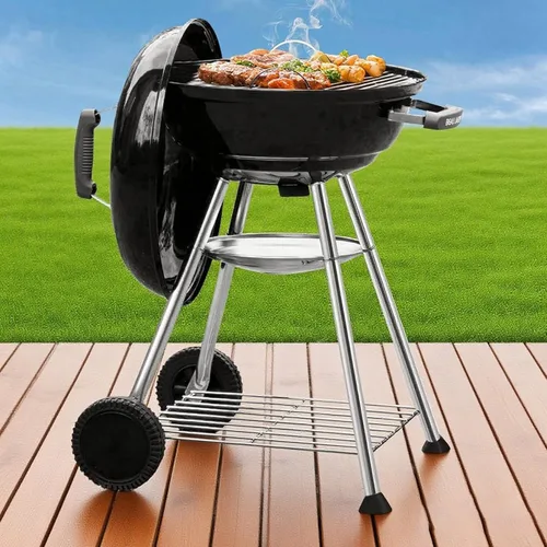 BEAU JARDIN Parrilla de carbón premium de 18 pulgadas para cocinar al aire libre, barbacoa, barbacoa, hervidor de carbón, parrilla portátil,