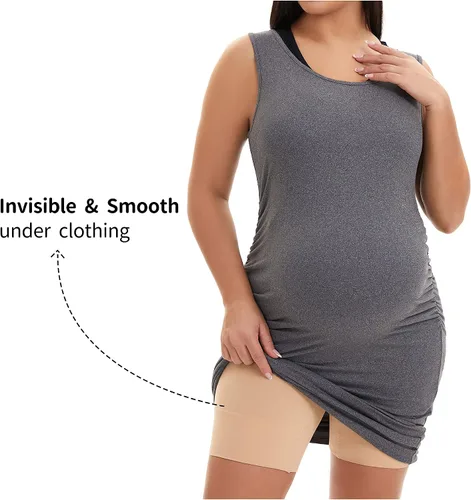 Miniatura 4 de KUNINDOME Fajas de maternidad sin costuras, evita rozaduras en los muslos, soporte para el vientre, S-XXXL