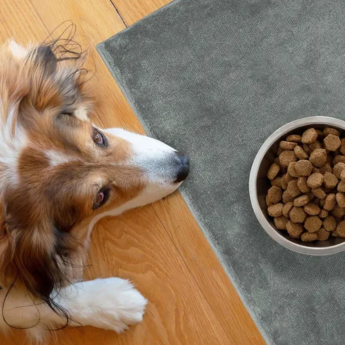Miniatura 3 de SussexHome Pets - Tapete de arena para gatos y perros para caja de arena, lavable, suave, tapete de alimentación para gatos y perros, tapete