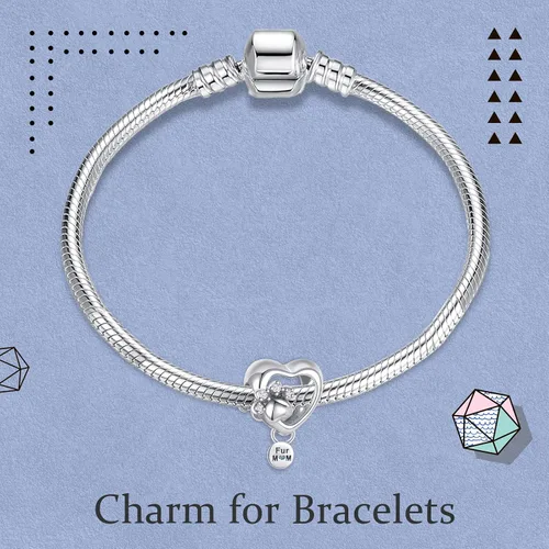 Miniatura 4 de Annmors Silver Charms for Bracelets 925 Sterling Dragonfly Family Heart Love Dangle for Women Bracelet & Necklace Pendant