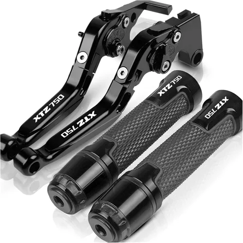 Miniatura 17 de Accesorios CNC para motocicleta, ajustable, plegable, extensible, con logotipo, palancas de embrague de freno, manillar, extremos para Yamaha XTZ750