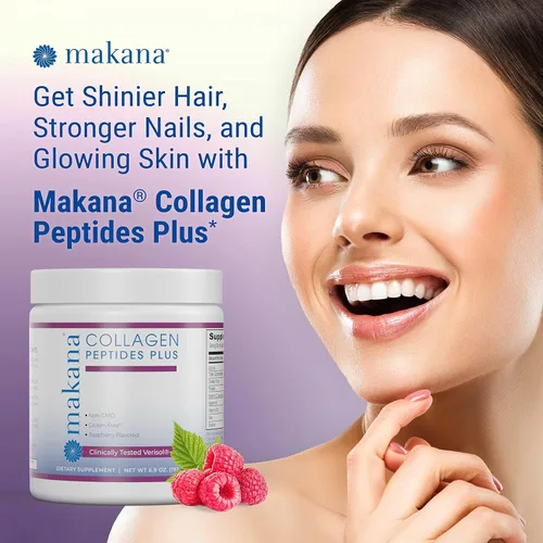 Miniatura 4 de Makana Péptidos de colágeno Plus – con Verisol®, vitamina C, ácido hialurónico y aminoácidos – Apoya el cabello, la piel, las uñas