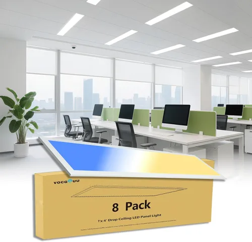 Miniatura 11 de Luz de panel plano LED de 1 x 4, 5000 K, 4000 K, 3000 K, 1 x 4, lámpara de techo LED Troffer Drop, 0-10 V regulable, 100-277 V, certificación ETL