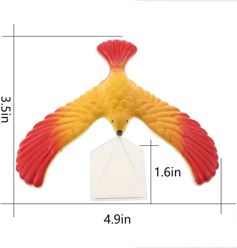 Miniatura 2 de Balancing Eagle Bird Gravity Bird with Pyramid Combinación Set Ciencias Físicas Adultos Oficina Novedad Juguete para Niños Descompresión Regalo