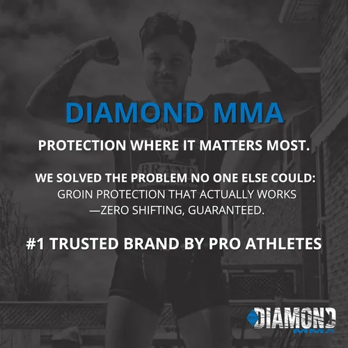 Miniatura 6 de Diamond MMA Jock Strap + Copa Atlética para Hombres Suspensores Atléticos de 4 Correas Sin Desplazamiento para Hombres con Copa para MMA, Boxeo