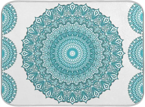 Miniatura 50 de Tapete de secado de platos súper absorbente, tapete de microfibra de secado rápido, 16 x 18 pulgadas, almohadilla de secado de platos de cocina