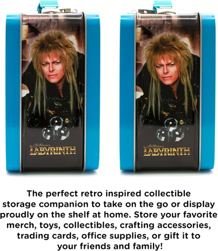 Miniatura 5 de AQUARIUS Labyrinth - Caja grande de diversión, caja de almacenamiento de lata resistente con mango de plástico y cubierta frontal en relieve