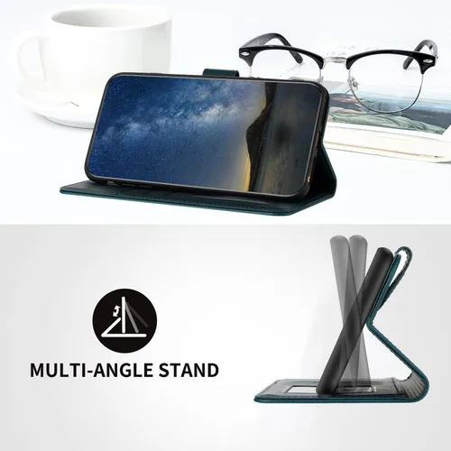 Miniatura 4 de Funda compatible con Redmi Note 12 Pro Plus 5G, compatible con Redmi Note 12 Discovery 5G, funda magnética con tapa para teléfono, color verde