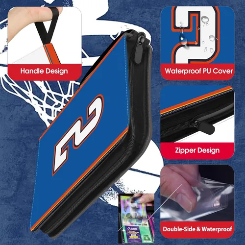 Miniatura 2 de Carpeta de tarjetas de baloncesto con fundas de 900 bolsillos, tarjetero de baloncesto de Oklahoma City para tarjetas coleccionables #2, organizador