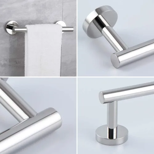 Miniatura 7 de Barra de Toalla de Acero Inoxidable SUS 304 de 9 Pulgadas, Porta Toallas Montado en la Pared, Toallero de Pared para Baño, Estilo Moderno, Acabado
