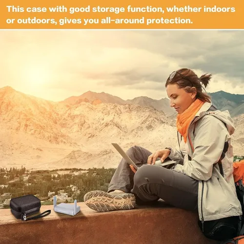 Miniatura 6 de Funda compatible con GL SFT1200/MT3000/AXT1800/MT1300/A1300/AR750S-Ext para enrutador de viaje Glinet, soporte de almacenamiento WiFi portátil