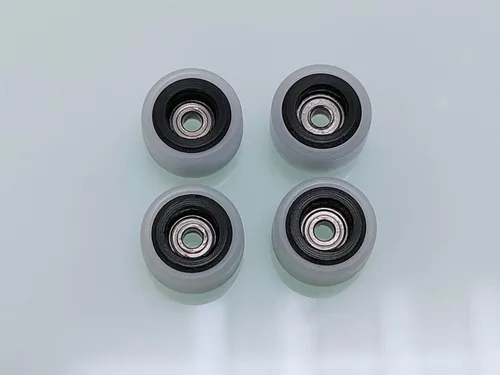 Miniatura 8 de LEEFAI Ruedas de diapasón incrustadas a mano, capa de aleación – Ruedas de patineta de dedo caliente – Ruedas de rodamientos ultra giratorios