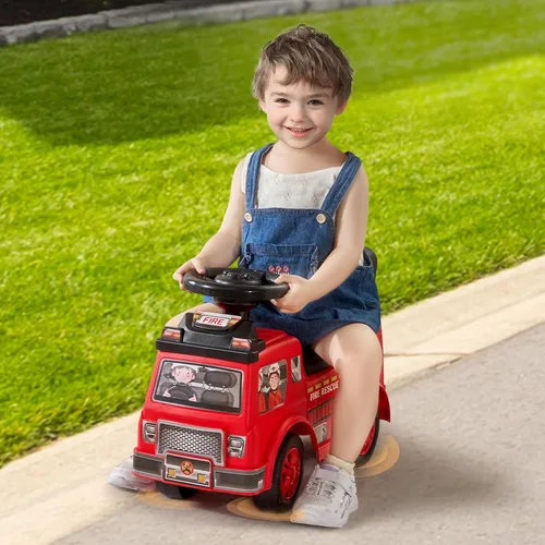 Miniatura 8 de VEVOR Coche de Paseo con Empuje para Niños Pequeños, Edades 19+ Meses, Coche de Carreras, Juguete de Paseo para Niños Pequeños que Pasa de Sentado a