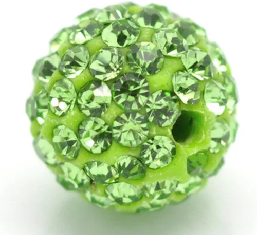 Miniatura 39 de Bolas de discoteca de 0.394 in de cuentas de arcilla de cristal checo Shamballa pavimenta calidad premium