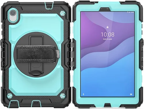 Miniatura 8 de Funda para Lenovo Tab M8 HD 8 pulgadas TB-8505F/8505X/8705F con protector de pantalla de grado militar a prueba de golpes resistente caso con Negro