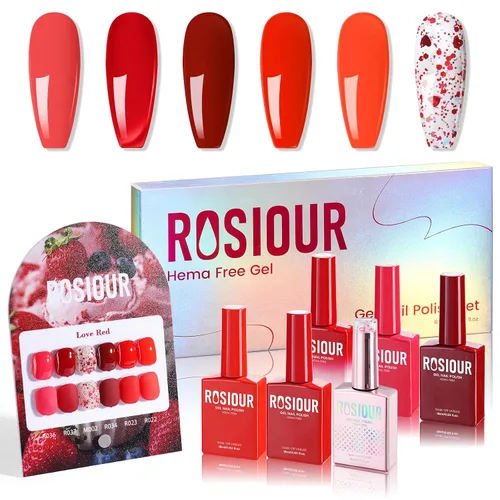 Miniatura 11 de Hema Tpo Free Gel Nail Polish Set - 24 Colores 18ml Juego de Esmalte de Uñas en Gel para Principiantes con 6 Piezas de Capa Base Mate y Brillante