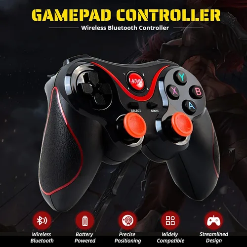 Miniatura 2 de Yoidesu X3 Gaming Controller for Android for IOS Mobile Phone TV Computer CP VR, Dual Vibration Wired BT Game Remote Gamepad Joystick with Built in