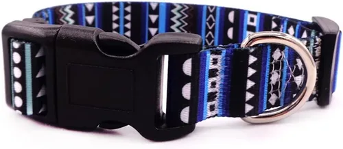Miniatura 11 de Love Dream Collar de perro resistente con hebilla de liberación rápida ajustable con patrones geométricos florales para perros pequeños, medianos