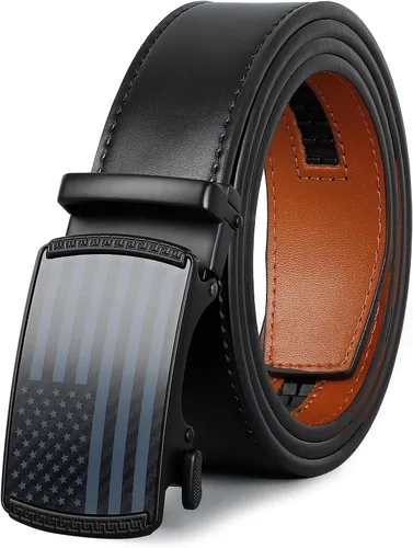 Miniatura 7 de Beltroad Cinturón de la bandera estadounidense para hombre, cinturones de trinquete de nailon negro, decoraciones patrióticas del 4 de julio