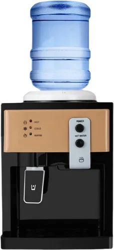 Miniatura 10 de Despachador de agua de carga superior eléctrico, dispensador de agua fría y caliente para botellas de 1 a 5 galones, enfriador de agua de mostrador