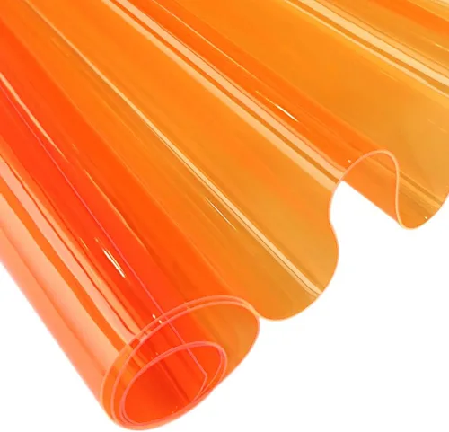 Miniatura 7 de XHT 30x135cm Vinilo de PVC transparente, 0.4mm Lámina de neón de color sólido resistente al agua, tela super transparente con espejo para hacer