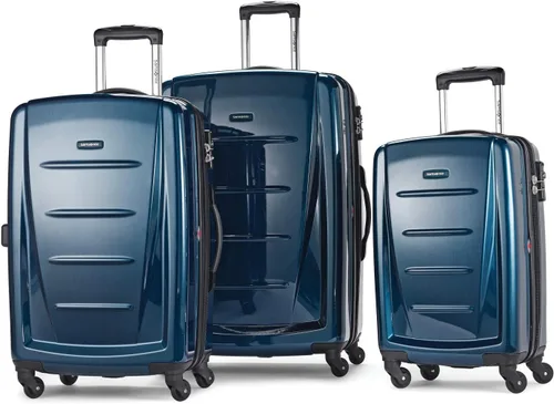 Miniatura 251 de Samsonite Winfield 2 Equipaje rígido con ruedas giratorias, Azul profundo, Juego de 3 piezas (20/24/28)