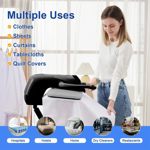 Miniatura 6 de Prensa de plancha de vapor grande de 42 pulgadas con pantalla táctil LED, prensa de vapor de 1800W con 5 configuraciones de tela, conversión