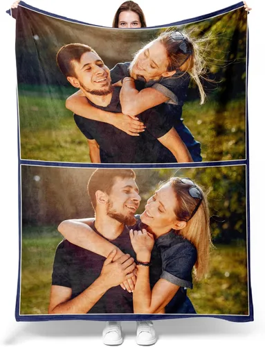 Miniatura 10 de Manta personalizada con fotos para mamá de hija, hijo, niños, marido, manta personalizada con foto, regalos para la mejor mamá del mundo, mantas