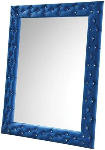 Miniatura 2 de Acme Dante - Espejo rectangular contemporáneo en terciopelo azul