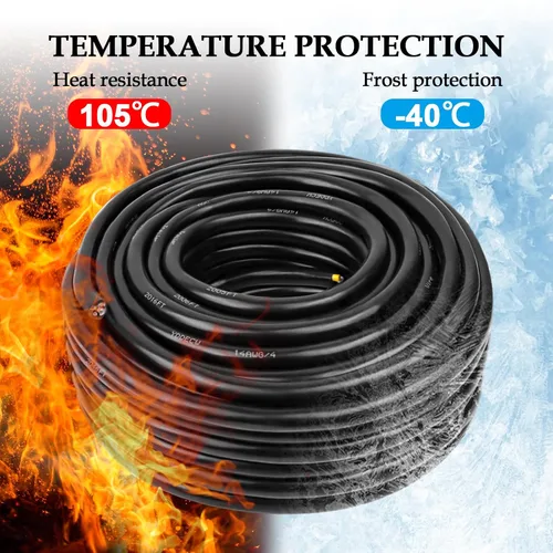 Miniatura 4 de Cable de control de 4 conductores 14 AWG de 25 pies – YDDECW 14/4 cable 100% cobre puro para sistemas de aire acondicionado mini split y bomba